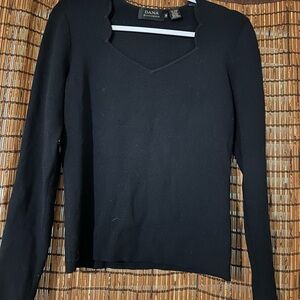 Dana Buchman Scalloped Women's Top
